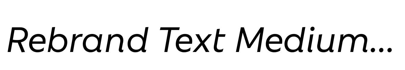 Rebrand Text Medium it